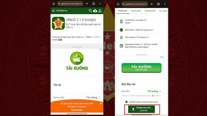 Hướngẫn chi tiết quá trình tải và cài đặt VNeID APK - Phần 1