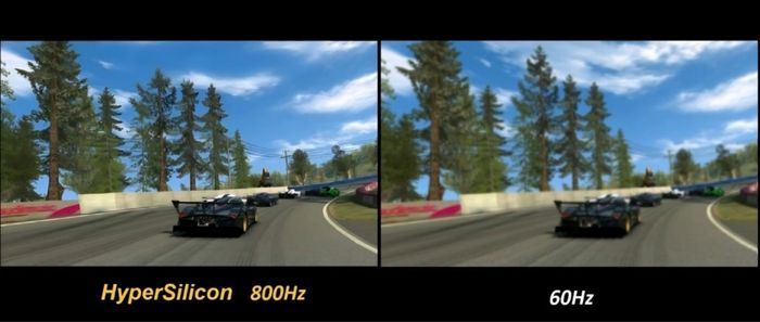 Màn hình thu hút sự chú ý với tần số quét cực cao 800Hz.