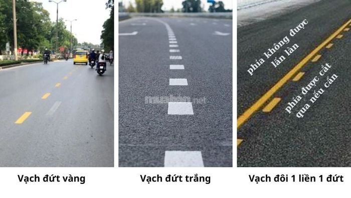 Một số vạch đứt cho phép tài xế vượt và chuyển làn miễn là đảm bảo an toàn giao thông.