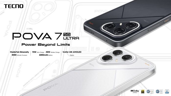 Tecno chính thức giới thiệu dòng điện thoại Pova 7 hoàn toàn mới