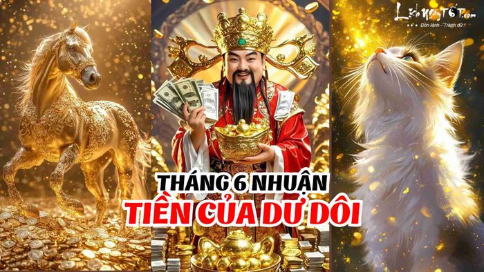 Top 3 con giáp hốt bạc tháng 6 nhuận 2025