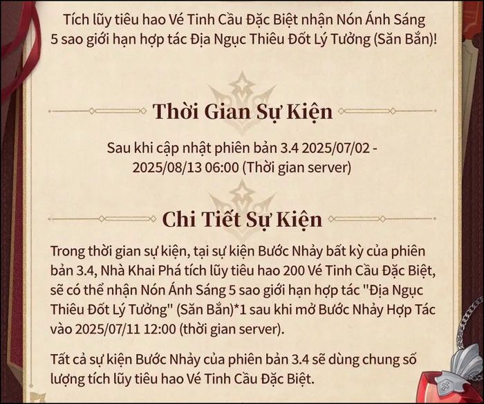 Bí quyết sở hữu nhân vật và nón ánh sáng 5 sao miễn phí trong Honkai: Star Rail 3.4