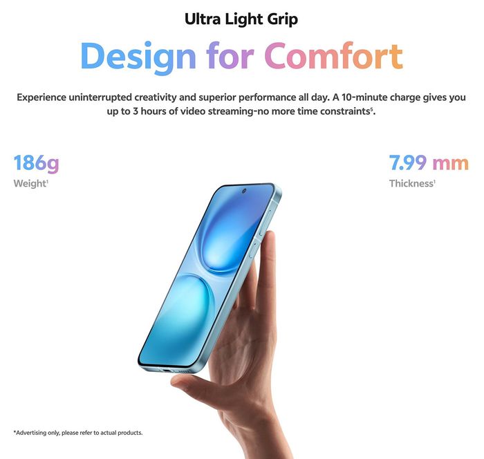 Mẫu smartphone mới từ vivo sở hữu thiết kế tinh gọn
