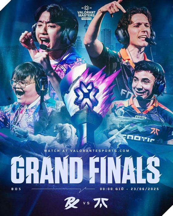 Trận đấu cuối cùng VALORANT Masters Toronto 2025 chứng kiến màn so tài giữa Paper Rex và Fnatic