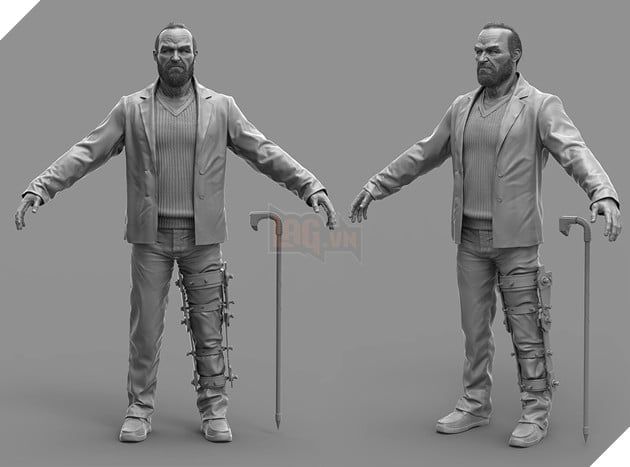 Bruce Wayne trong phiên bản này buộc phải dùng gậy khi đi lại