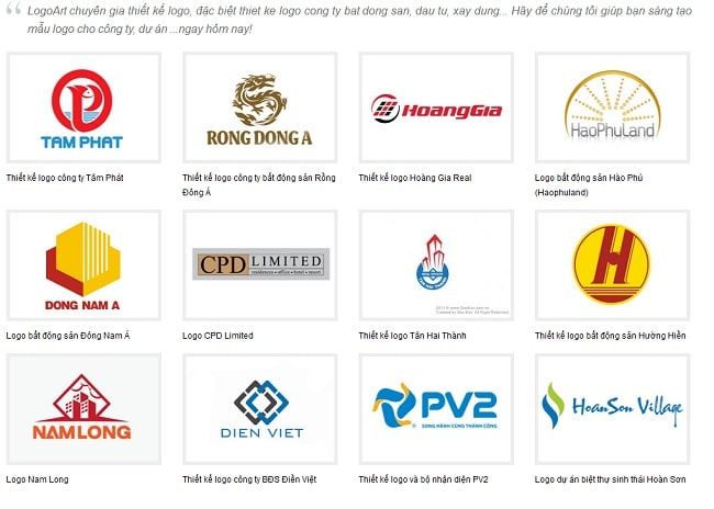 Các dự án tiêu biểu của LogoArt