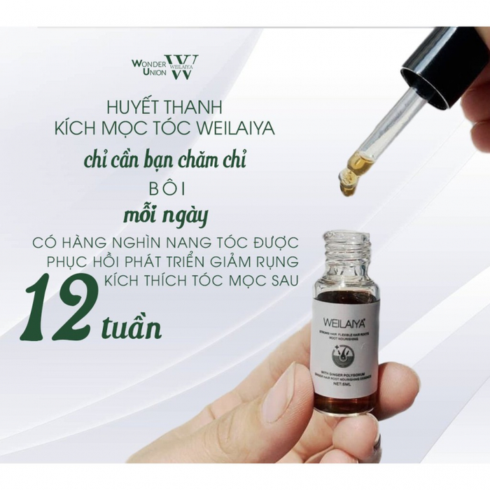 Hình ảnh Serum Weilaiya – Bí quyết cho mái tóc bồng bềnh