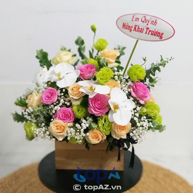 Địa chỉ hoa khai trương chất lượng hàng đầu tại Cầu Giấy