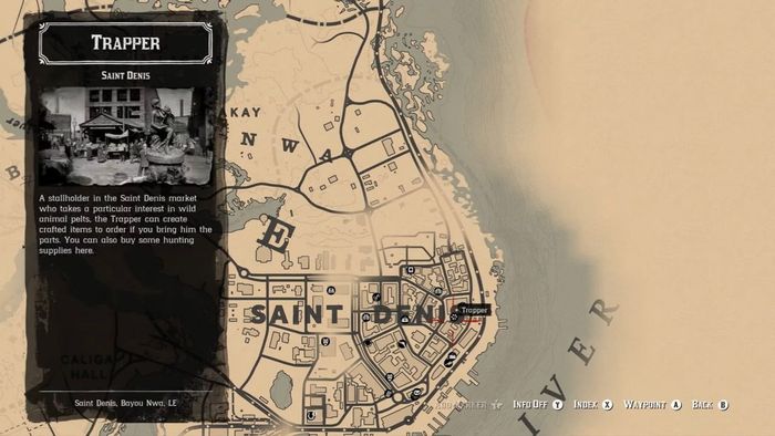 Toàn bộ 5 địa điểm Trapper trong RDR2