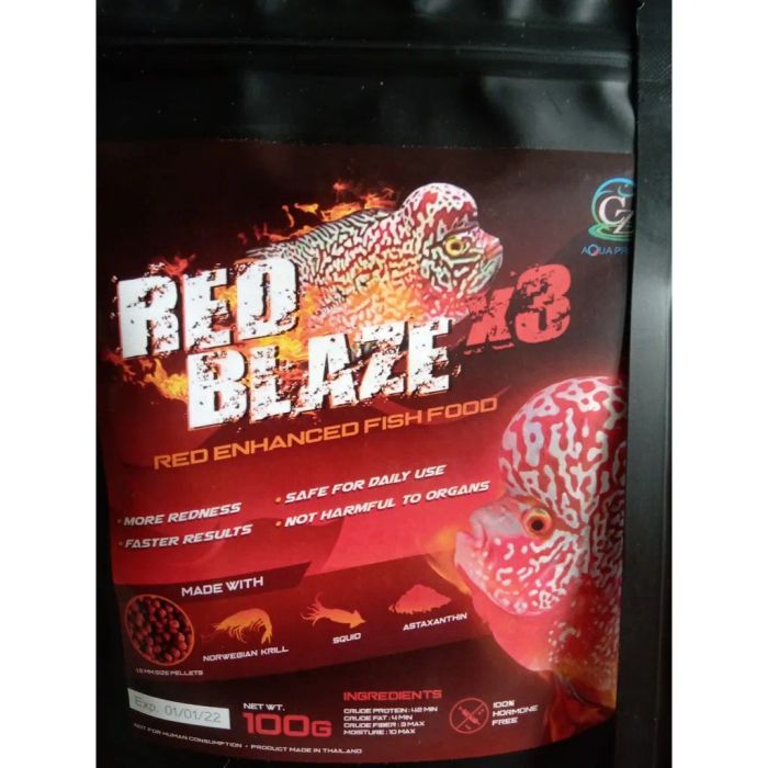 Hình ảnh minh họa thức ăn CZ20 Red Blaze cho cá La Hán (phiên bản 2)