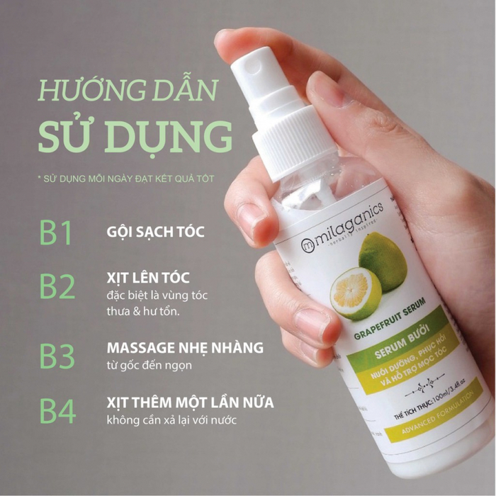 Hình ảnh Serum Bưởi Mocotics - Sự kết hợp hoàn hảo giữa tinh dầu bưởi và dầu dừa