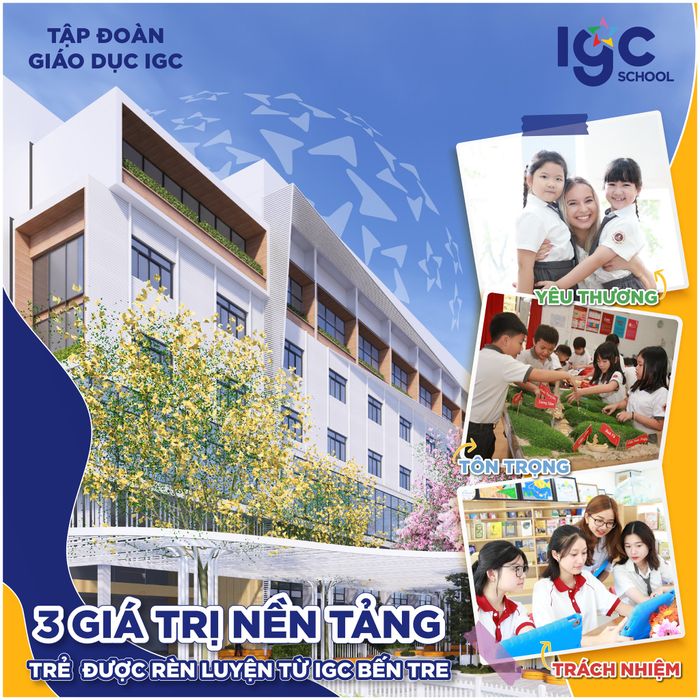 Không gian học tập hiện đại tại Trường TH - THCS IGC Bến Tre