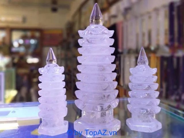 Mỗi Tháp Văn Xương Thạch Anh tại Thạch Anh Việt đều là tác phẩm nghệ thuật được chế tác từ đá quý tự nhiên nguyên khối