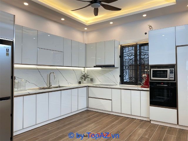 Địa chỉ uy tín hàng đầu cung cấp tủ bếp inox cánh kính chất lượng tại Hà Nội