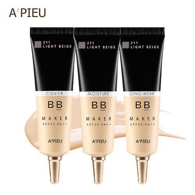 Hình ảnh thực tế A'pieu BB Maker Moisture SPF30 PA++ - Kem nền đa năng cho lớp makeup hoàn hảo