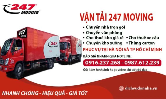 247 Moving - Chuyên gia di dời văn phòng hàng đầu