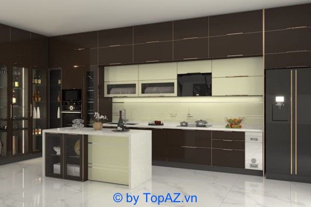 Địa chỉ vàng cung cấp tủ bếp inox cánh kính chất lượng tại thủ đô