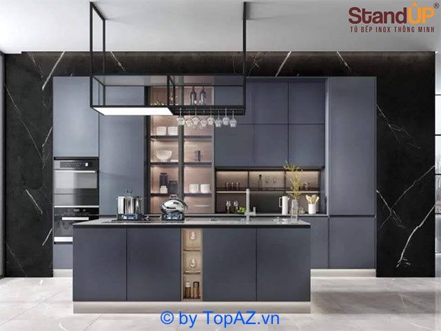 Địa chỉ uy tín cung cấp tủ bếp inox cánh kính chất lượng tại thủ đô