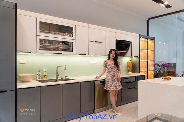 Vinakit - Thương hiệu tủ bếp inox cánh kính đẳng cấp