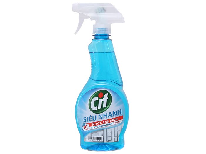 Hình ảnh minh họa hiệu quả làm sạch của nước lau kính Cif