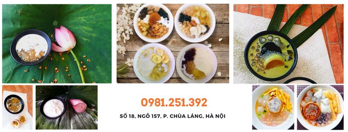 Hình ảnh những ly chè đầy màu sắc tại Cẩm Thạch