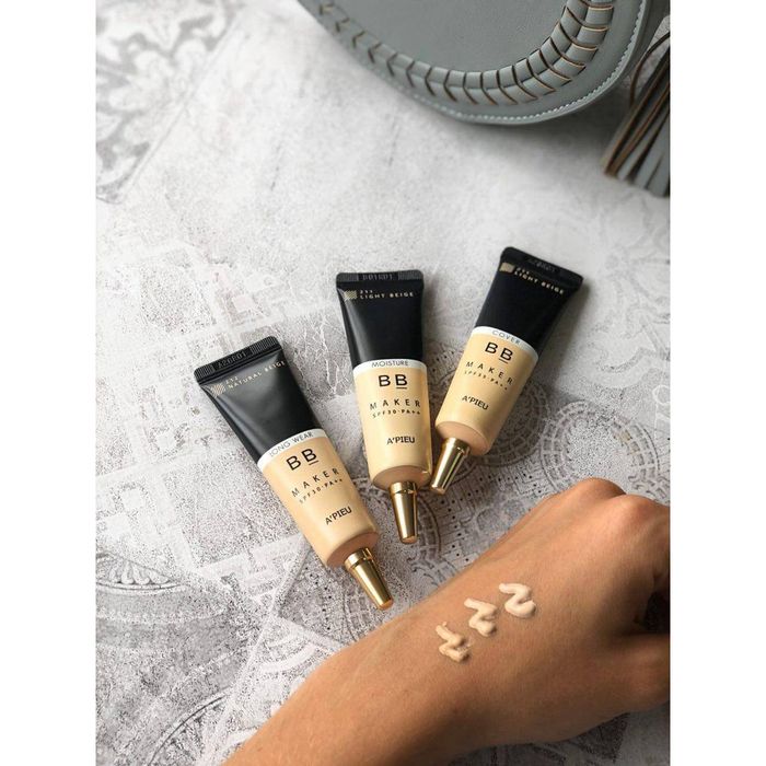 Hình ảnh chân thực A'pieu BB Maker Moisture SPF30 PA++ - Lớp nền căng mịn hoàn hảo