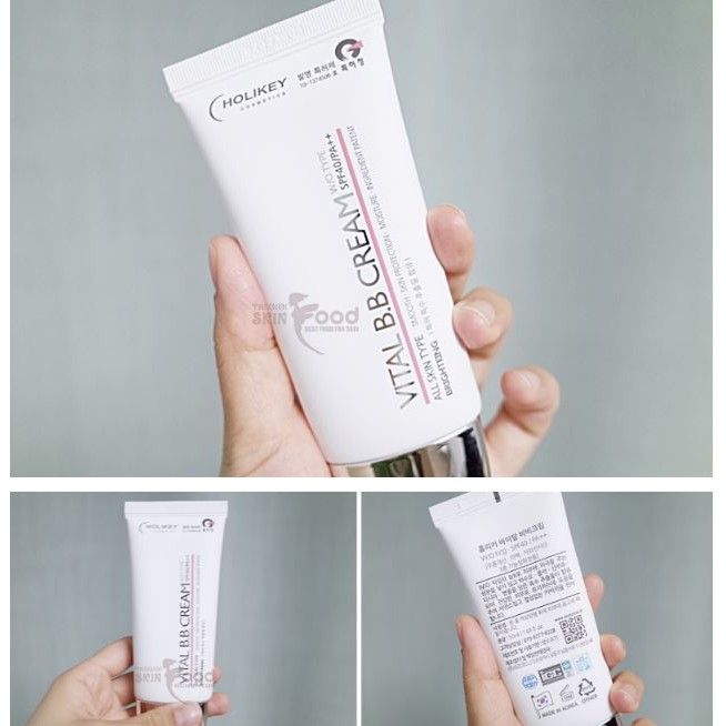 Hình ảnh thực tế Holikey Vital BB Cream - Lớp nền che phủ hoàn hảo