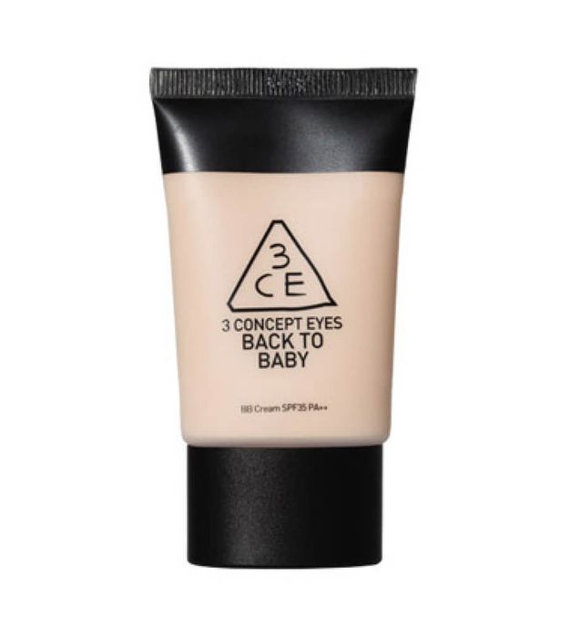Hình ảnh thực tế 3CE Back To Baby BB Cream SPF35 - Lớp nền mịn như nhung