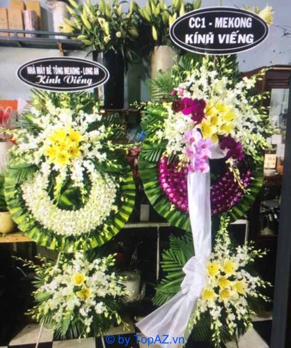 Địa chỉ vàng đặt vòng hoa tang lễ chất lượng cao tại Quận 5