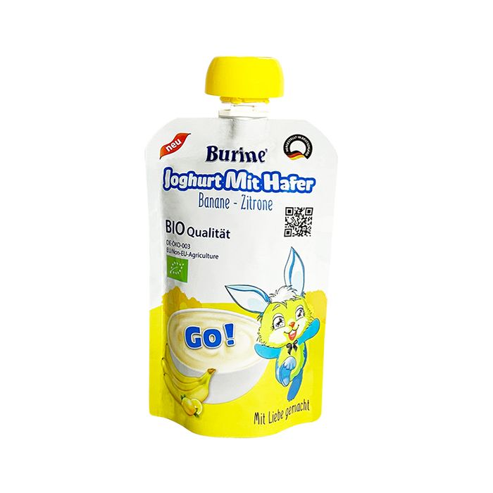 Hình ảnh sữa chua yến mạch Burine Organic thơm ngon