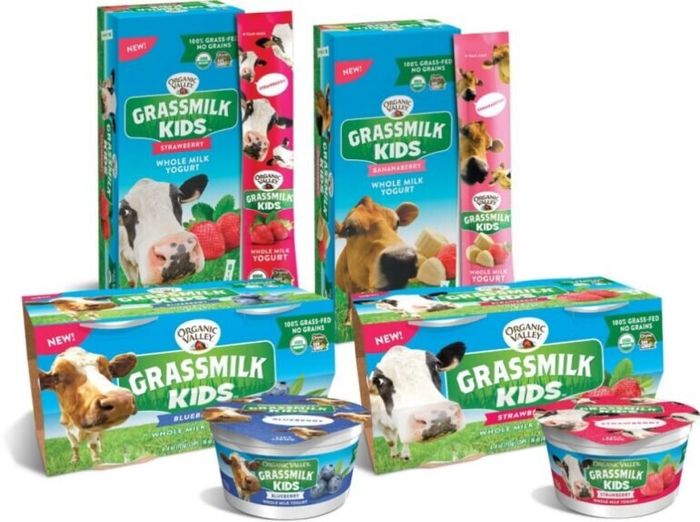 Hình ảnh sữa chua hữu cơ Grassmilk Kids thơm ngon