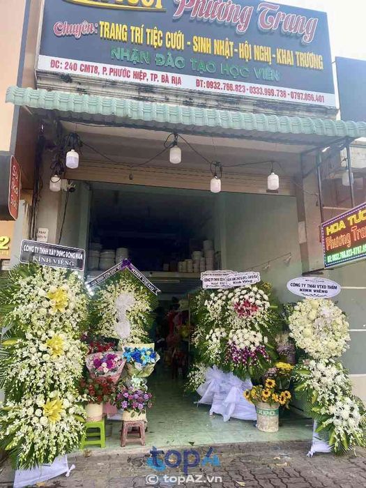 Hoa Tươi Phương Trang TP. Bà Rịa - Nghệ thuật hoa viếng đong đầy tâm tình