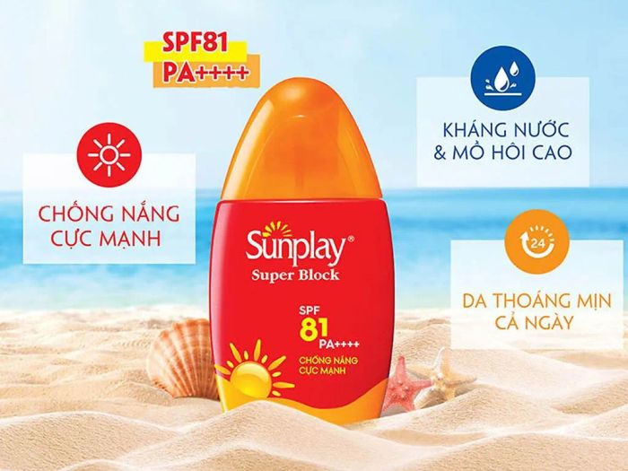 Hình ảnh minh họa kem chống nắng Sunplay phiên bản mới nhất