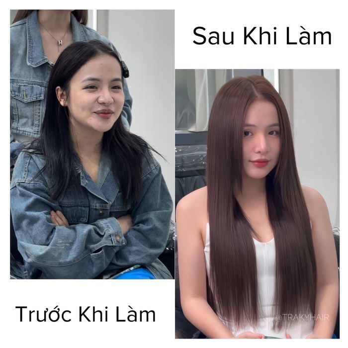 Thành phẩm nối tóc tự nhiên tại Traky Hair Salon - Ảnh 2