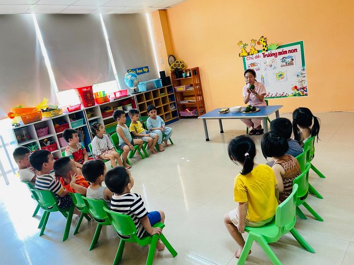 Hình ảnh không gian xanh mát tại Trường Mầm Non Thảo Nguyên Xanh