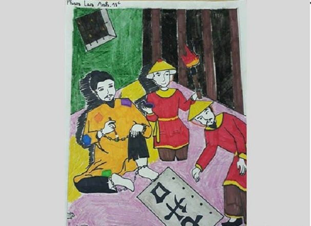 Hình ảnh minh họa đặc sắc: Chân dung Huấn Cao qua nét vẽ truyền thống