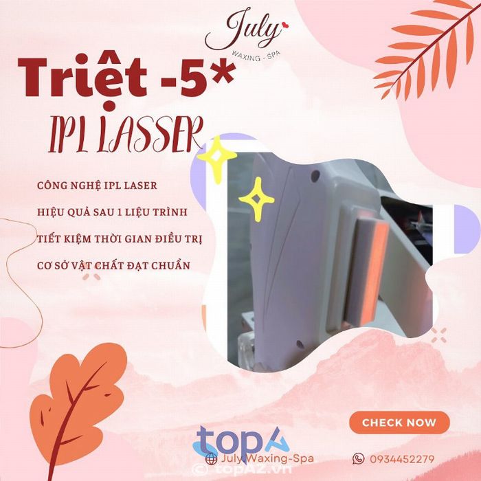 July.Waxing-Spa - Thiên đường chăm sóc da công nghệ cao