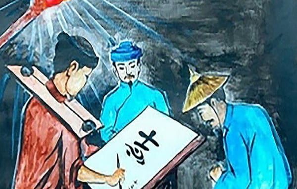 Hình ảnh minh họa đặc sắc: Nét bút lông tài hoa của Huấn Cao