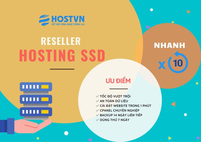 Hệ thống máy chủ hiện đại tại trung tâm dữ liệu HostVN