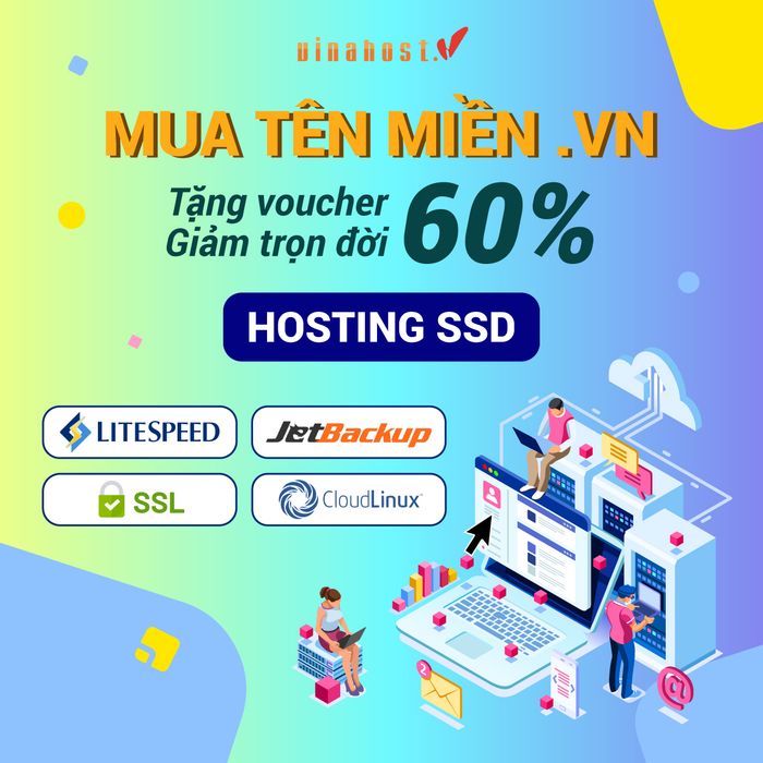 Hình ảnh hệ thống máy chủ hiện đại của VinaHost