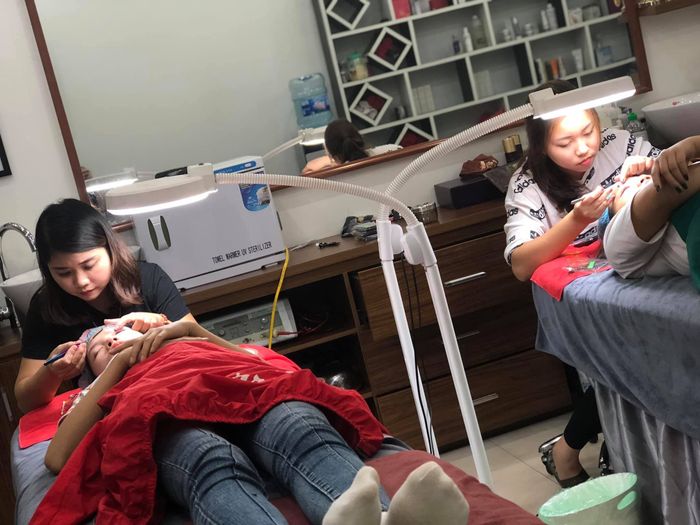 Hình ảnh thực tế dịch vụ nối mi tại Thanh Loan Spa
