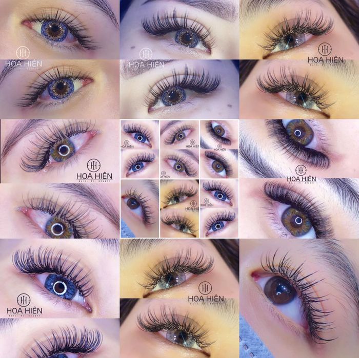 Bộ sưu tập hình ảnh nối mi nghệ thuật tại Hoa Hiên Beauty