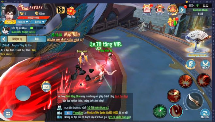 Khám phá hệ thống môn phái đặc sắc trong Kiếm Khách Phong Lăng khi trải nghiệm game trên PC thông qua nền tảng BlueStacks