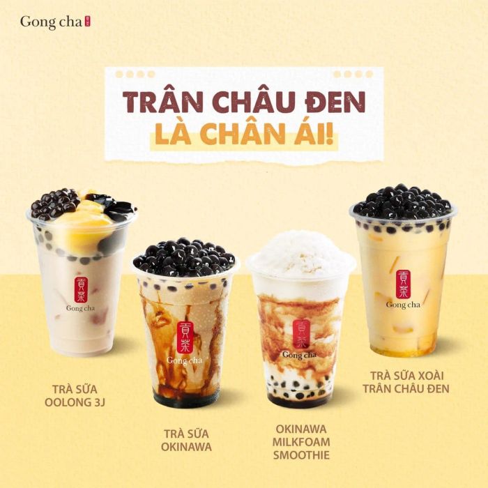 Trà sữa Gong Cha - Không gian thưởng thức sang trọng