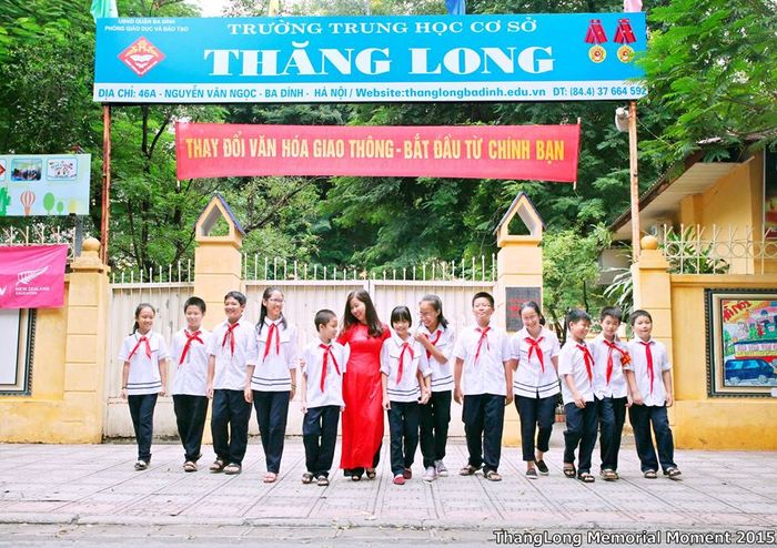 Góc nhìn đầu tiên về THCS Thăng Long - ngôi trường cổ kính với kiến trúc hài hòa giữa truyền thống và hiện đại