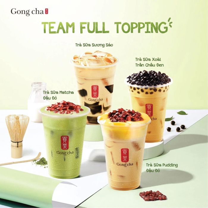 Trà sữa Gong Cha - Đẳng cấp thương hiệu toàn cầu