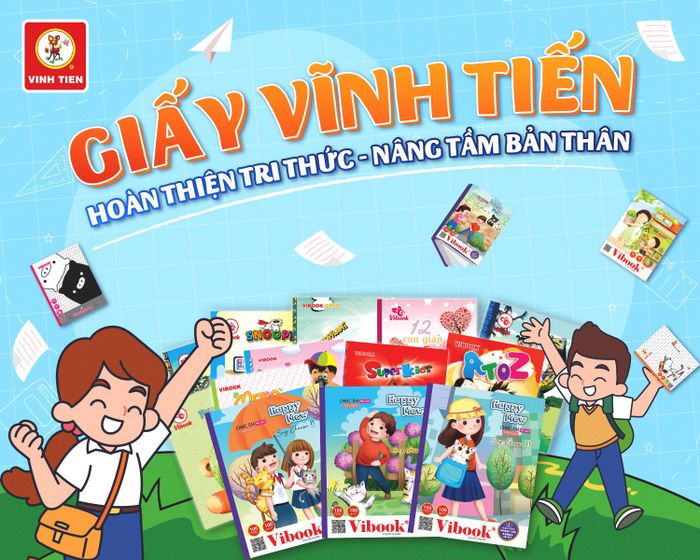 Hình ảnh sản phẩm vở học sinh cao cấp VIBOOK của Vĩnh Tiến