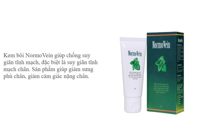 Hình ảnh sản phẩm NormoVein - kem bôi hỗ trợ điều trị suy giãn tĩnh mạch