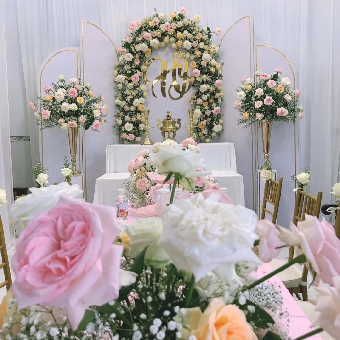 Hình ảnh trang trí tiệc cưới ấn tượng từ Arrina Wedding