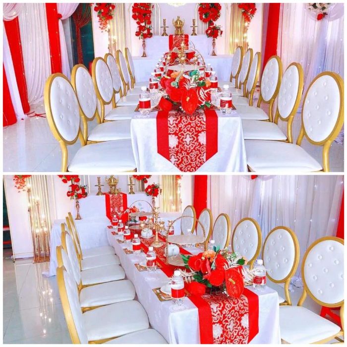 Không gian tiệc cưới sang trọng do Arrina Wedding thiết kế